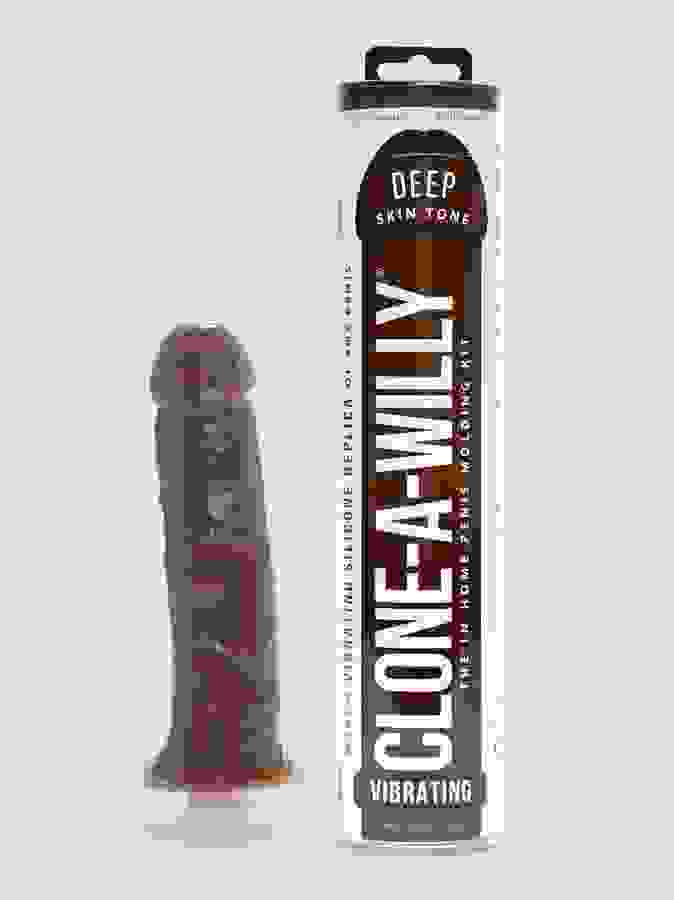 Clone-A-Willy Vibrator Moulding Kit Dark Skin Tone, Flesh Brown, hi-res
